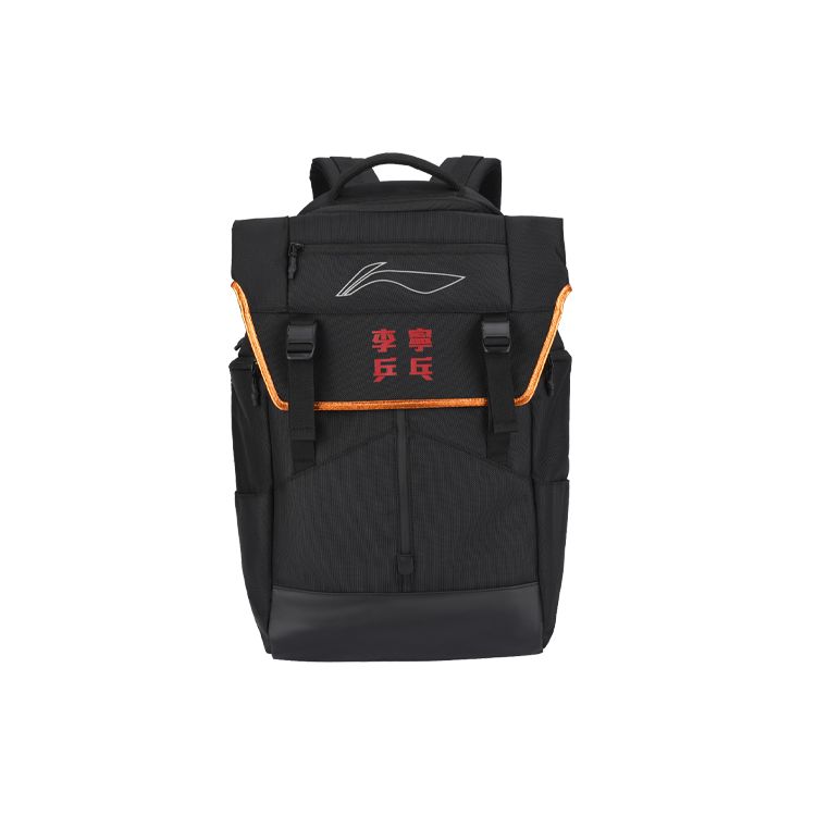 

Серия для настольного тенниса Li Ning Рюкзак спортивный повседневный из нейлона, водонепроницаемый, большой вместимости, унисекс, черный ABSS071-1 Black