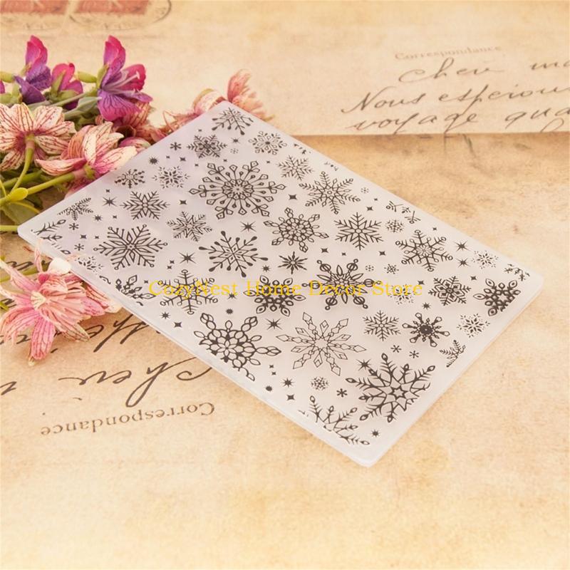 92MF Crafting Stamping Plate for Handmade Projects Sturdy Plastic Texture Art Tool