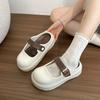 Women's Mary Jane hole shoes summer college simple versatile Birkencool slippers home wear solid color bag head slippers