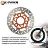 LINGQI RACING Brake Discs Rotors Front Rear Floating Disc 3 Hole 154mm For ATV Beach Buggy Electric Vehicle Scooter Accessories