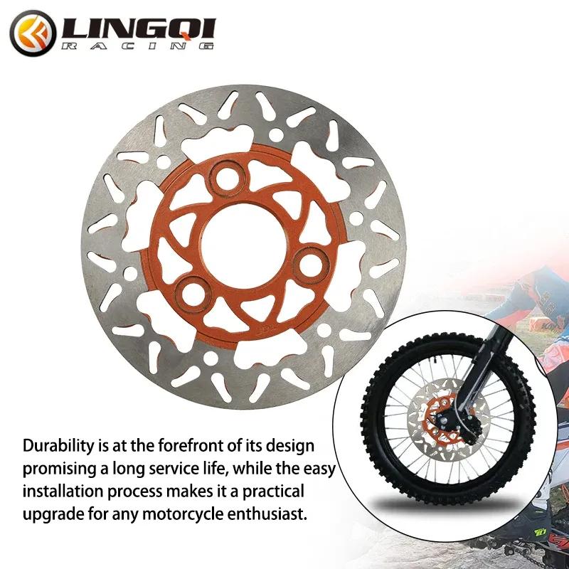 LINGQI RACING Brake Discs Rotors Front Rear Floating Disc 3 Hole 154mm For ATV Beach Buggy Electric Vehicle Scooter Accessories