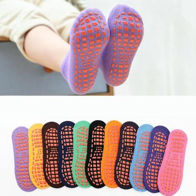 Calzini da pavimento antiscivolo traspiranti autunno inverno primavera estate Calzini da ragazza per ragazzo Calzini per bambini a casa Calzini alla caviglia color caramello di cotone