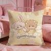 MMikkoS Cute Cat Cartoon Cushion Cover Premium Comfort Reversible Pillow Cove Two In One Design For Any Room  Car Interior