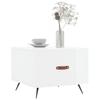 Glossy White Coffee Table 50 X 50 X 40 Cm Particleboard