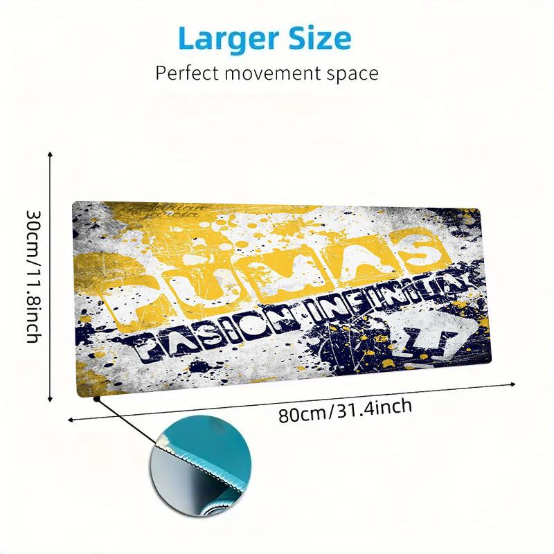 Pumas Fc Color Mouse Pad Large Gaming Table Cushion Non-slip Laptop Tablet Big Mousepad XXL Mat Mini PC Playmat With Lock Edge