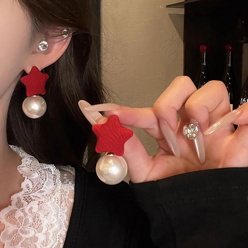 Autumn Winter Christmas Series Versatile Stud Earrings - High-End Fashion with Unique Personality