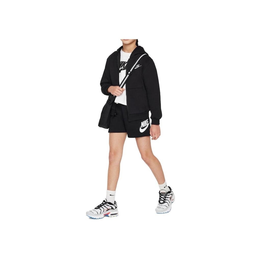 Nike Letter Logo Print Casual Kids Shorts Kids shorts Black FV3366-010