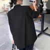Women's Gray Blazer: Spring/Autumn 2026 High-End Petite Korean Style Casual Jacket