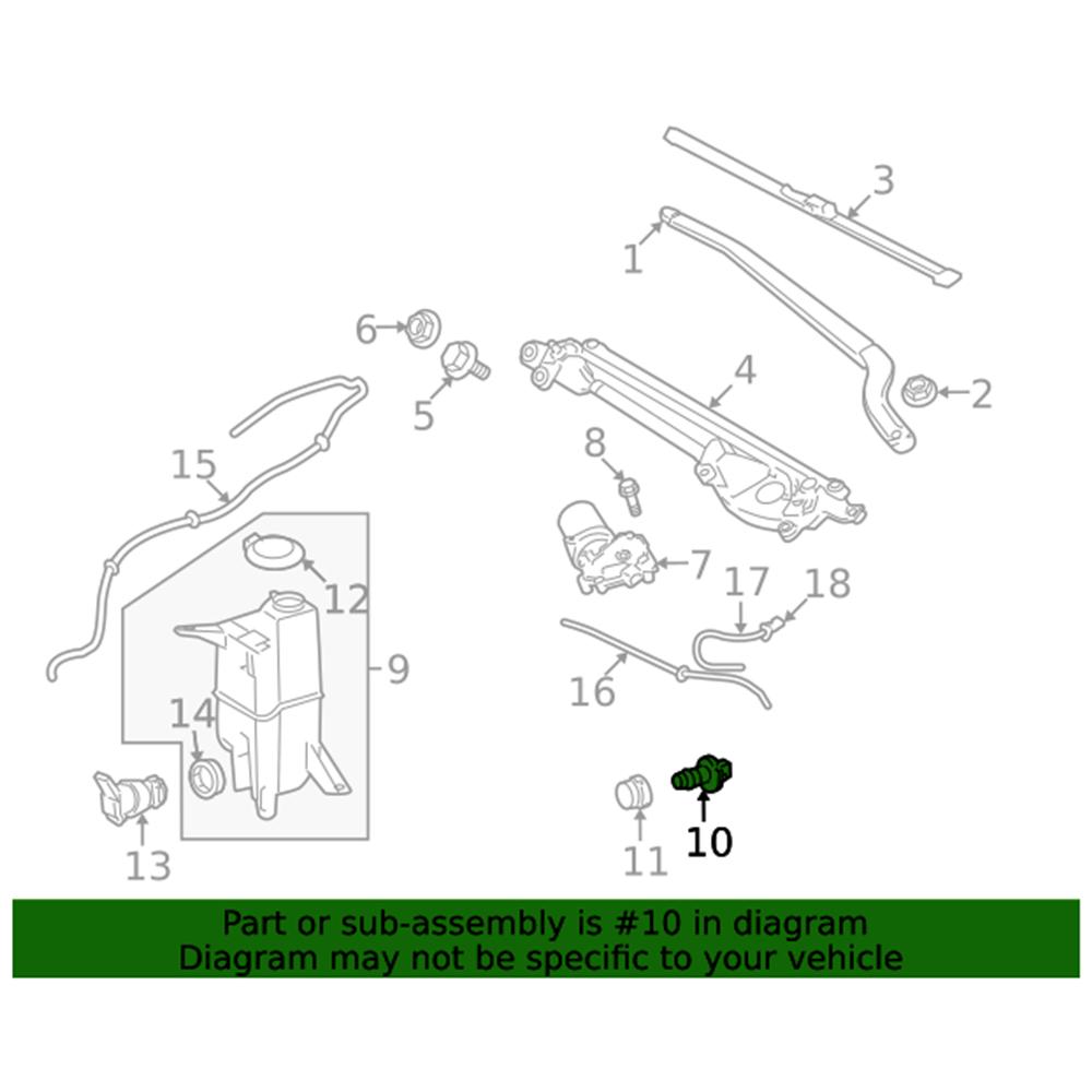 Washer Fluid Level Sensor 85397-AA040 For Toyota Sienna Tundra Camry Tacoma