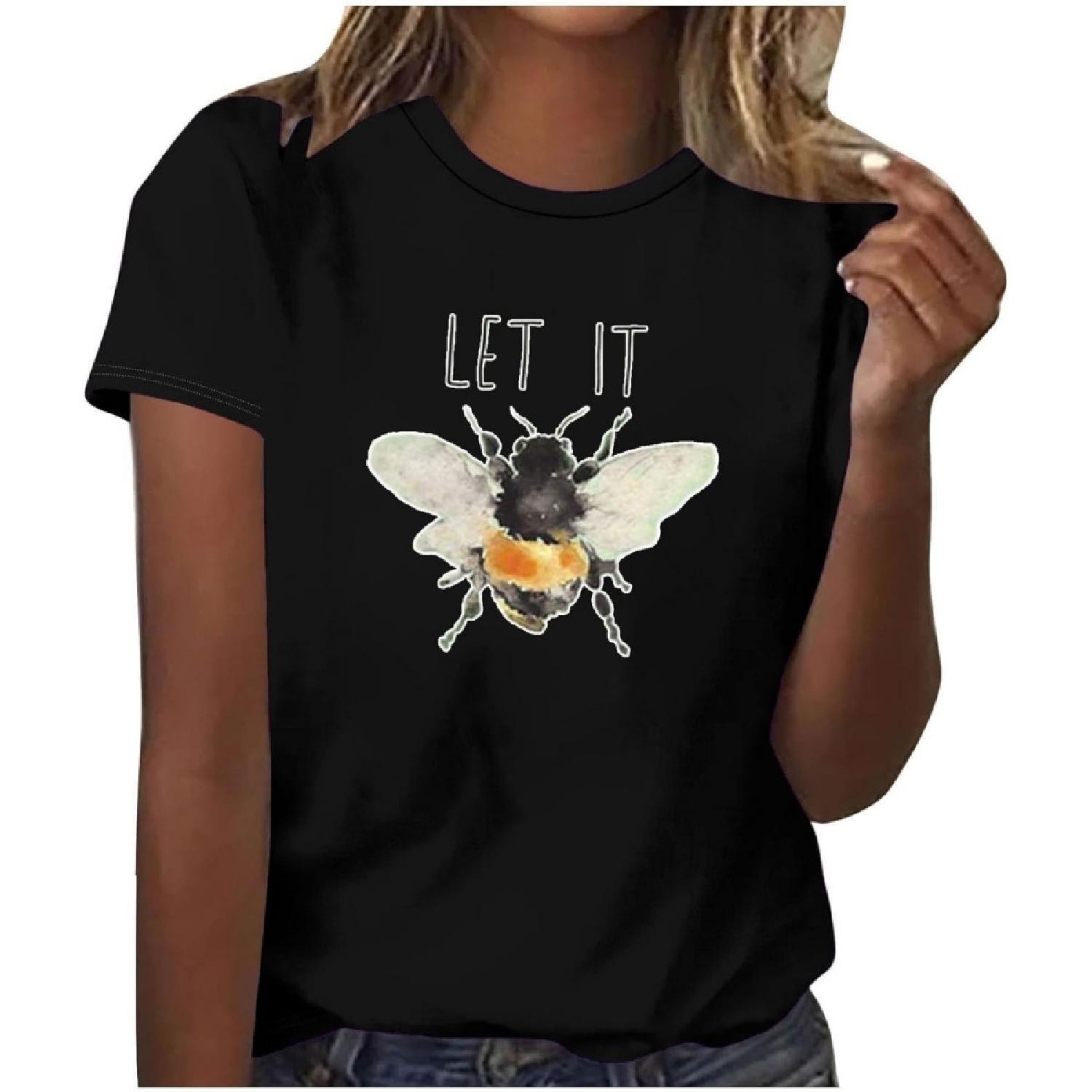 

oelaio Womens V Neck Short Sleeve T Shirts Fashion Tie Dye Graphic Print Summer Tops Casual Comfy Workout Blouse Loose Fit XXXXXL різнокольоровий