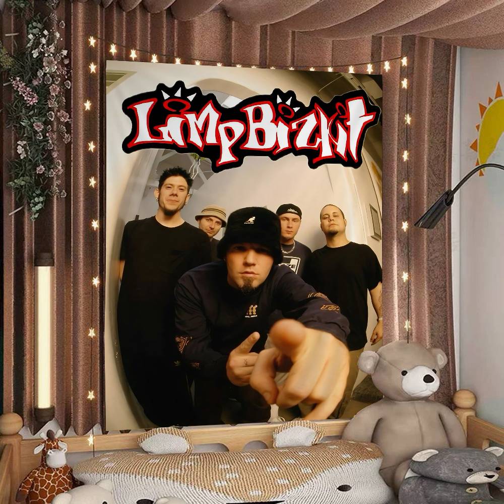 Rock Band LLimp Bizkit Cartoon Tapestry Art Science Fiction Room Home Decor Wall Hanging Home Decor