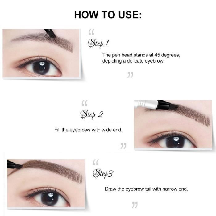 Augenbrauenstift - FDIT - Flüssig 1g - Wasserdicht - Lange haltend - 3 Farben verfügbar