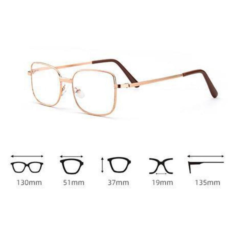 Design Reading Glasses, Men's Women's Full-frame Alloy, Clear HD Lenses, Reading Glasses, Scratch Resistant +0--+400