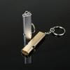 EDC Whistle Emergency Survival Whistle Keychain Aluminum Alloy Outdoor Camping Hiking Accessory Tools High Decibel Whistle Tool