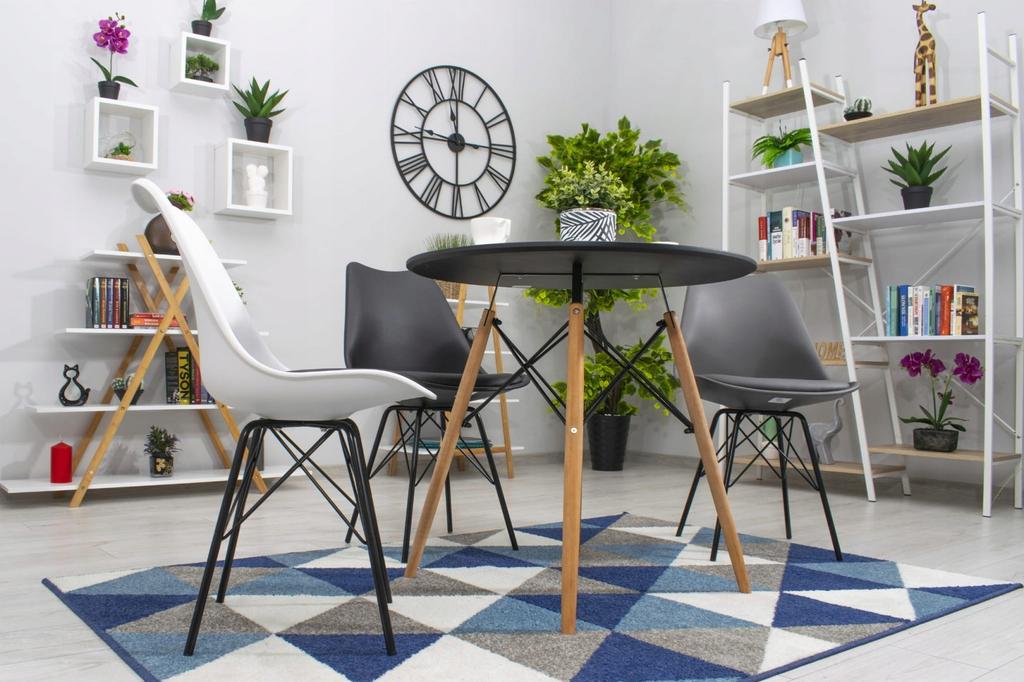 JUST HOME Scandinavian round table 60cm black
