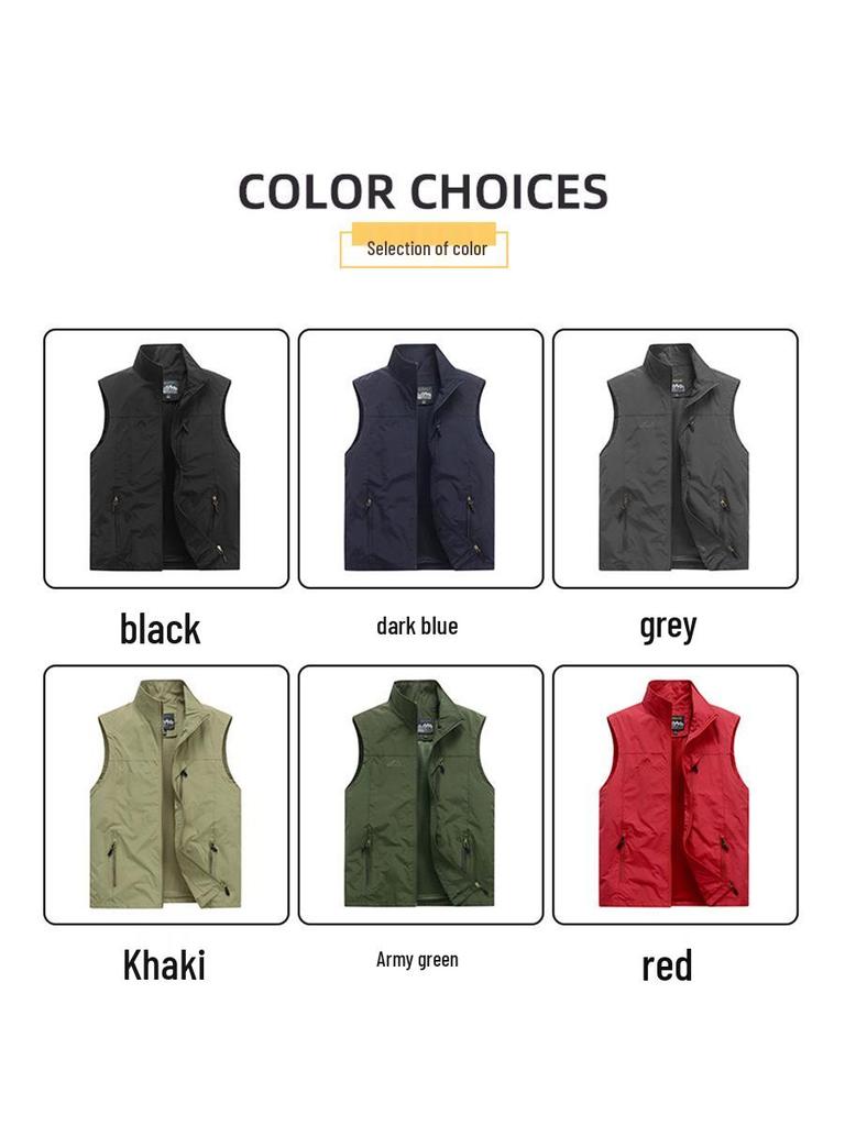 Custom Multi-Pocket Photography Vest - Unisex Workwear Jacket