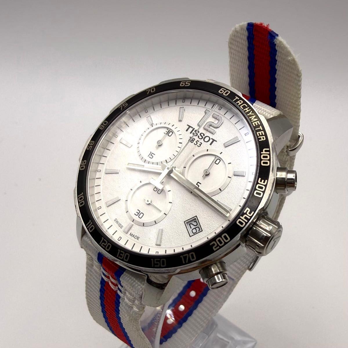 Used Final price reduction! Working/New Battery TISSOT Quickster Chronograph Men s Watch Quartz