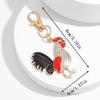 Zodiac Rooster Rhinestone Brooch-Keychain Pendant for Women's Accessories
