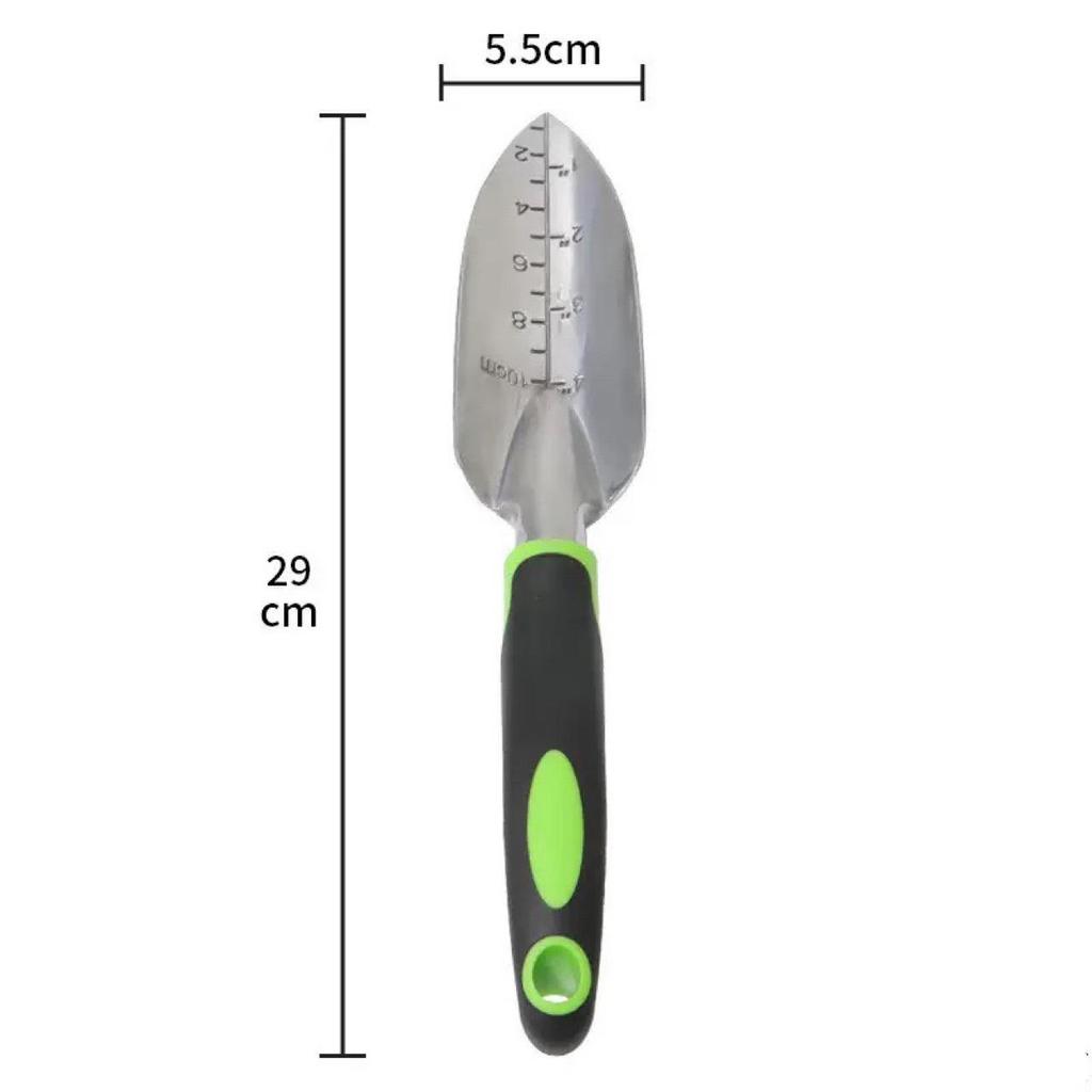Premium Aluminum Alloy Gardening Shovel & Rake Set for Planting & Beachcombing