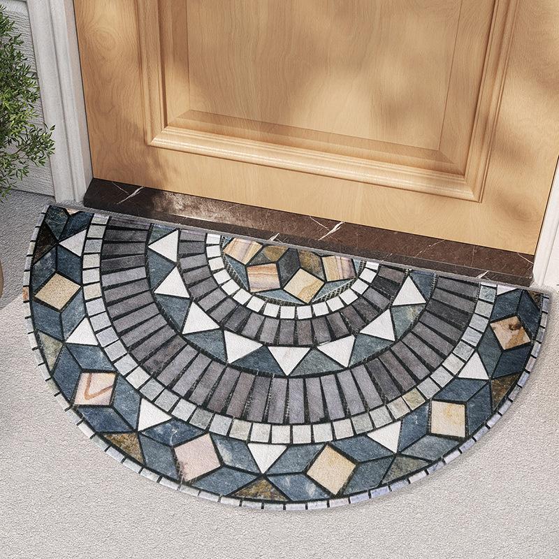 

Новый американский полукруглый коврик для входной двери, противоскользящий коврик для ковров, песок, скребок 45*90cm