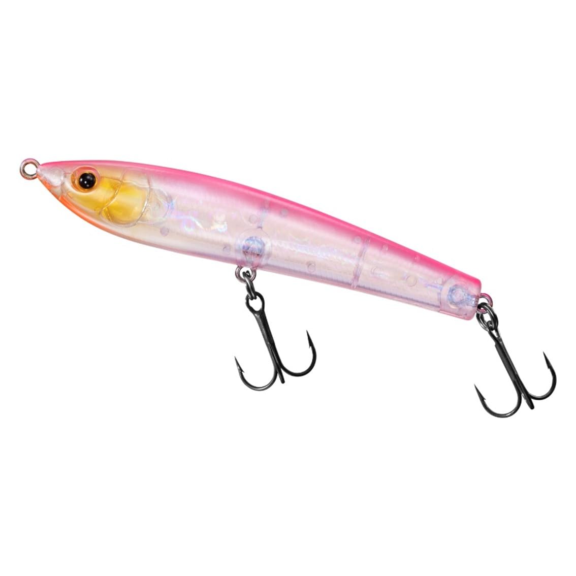 Daiwa Silver Wolf Rough Diver 90F Розовый бок Прозрачный (Приманка Chining)
