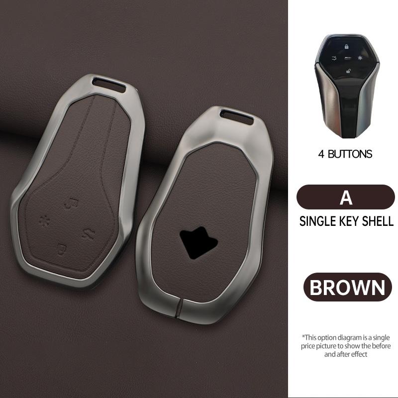 For Gac Aion Hyper Gt Ht Car Key Case Remote Protection Cover Bag Shell Keychain Ring Holder Fob Accessories