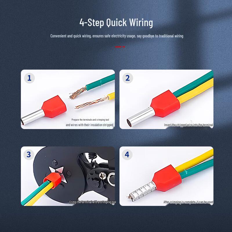 LEWEIDA TE Pre-insulated Twin Wire Ferrule Terminals