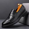2025 Autumn New Men's Business Dress Leather Shoes Men's Elderly Foot Cover Leather Breathable Casual Leather Shoes 98003