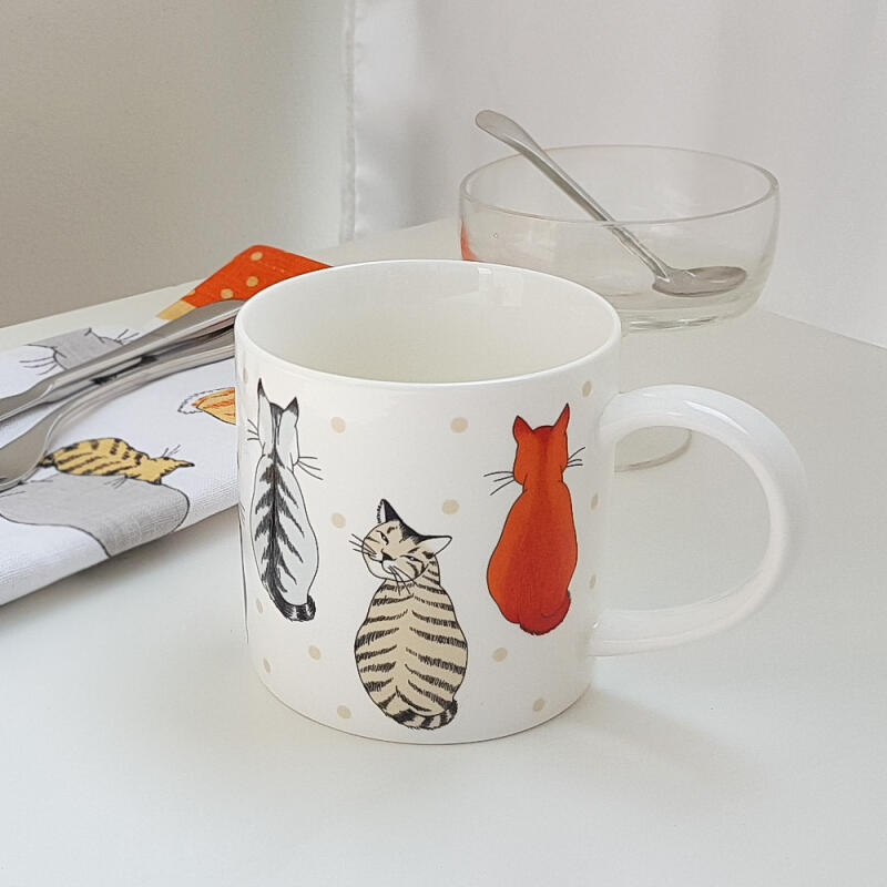 Cats in Waiting Cat Mug Cup Cafe