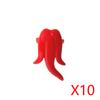 MOC City Building Blocks Figure Body Parts Creative Accessories Girl Hair Police Hat Scarf Beard Backpack MOC Bricks Toys T02