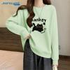 Jeanswest Butterfly Cat Graphic Loose Fit Long Sleeve Top