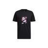 T Shirts Men's Black Crew Neck Moderate Straight Fit GN5149