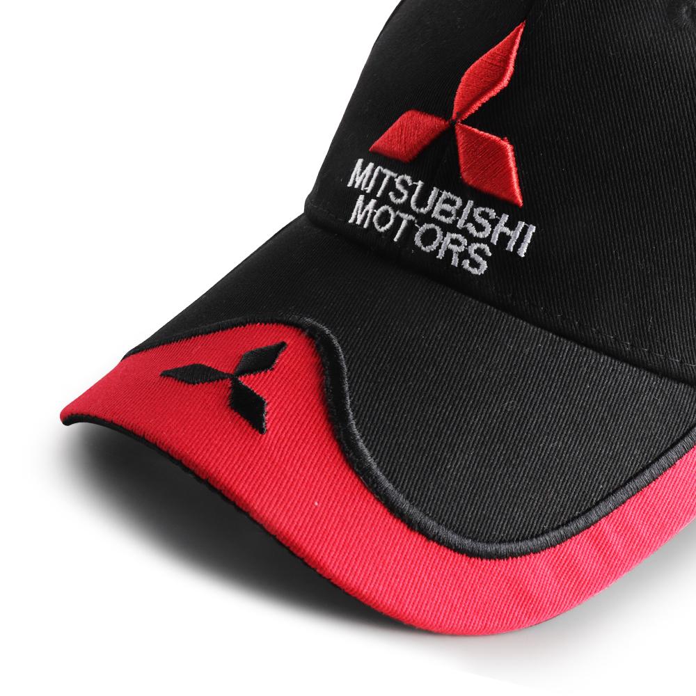 High-Grade Auto Logo Cotton Outdoor Baseball Hat Adjustable Car Accessory For Mitsubishi 9 Ralliart X EX ASX L200 Colt Outlander QQ7 45x