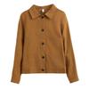 Short Coat Womens Autumn and Winter Updated Comfortable Fit Everyday Niche Design Sense Thin Jacket Popular Lapel Top