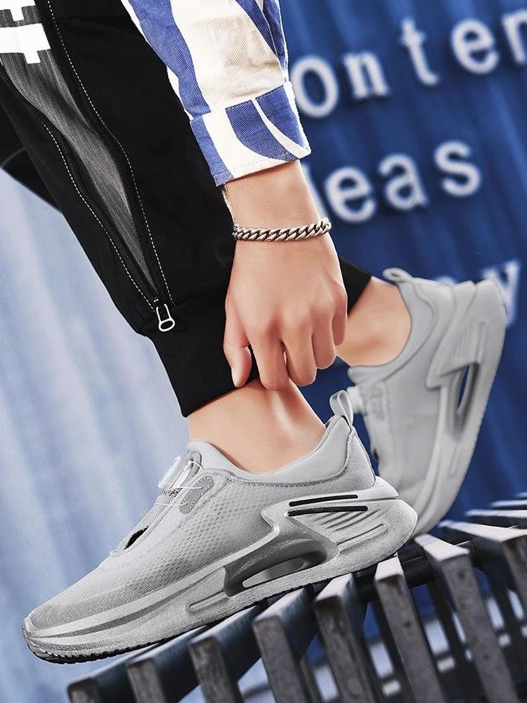 Fashion Tennis Deals Men's Casual Sneakers Cushioned Insole Korean Simple Unisex Without Leather Stylish Wide Light Male Sports Shoes