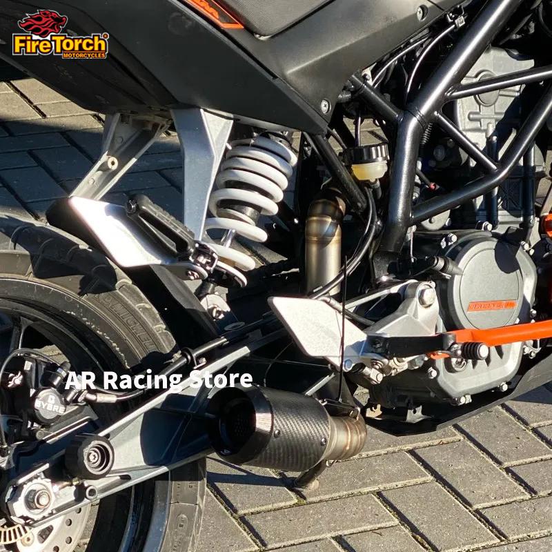 Motorcycle Exhaust Muffler Espace Moto 50.8mm Stainless Steel Mid Pipe For KTM DUKE 390 200 DUKE200 DUKE390 2012 2013 2014 2015