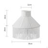 Textile Lampshade with Tassels Replacement Vintage Style Lamp Cover for Bedroom, Living