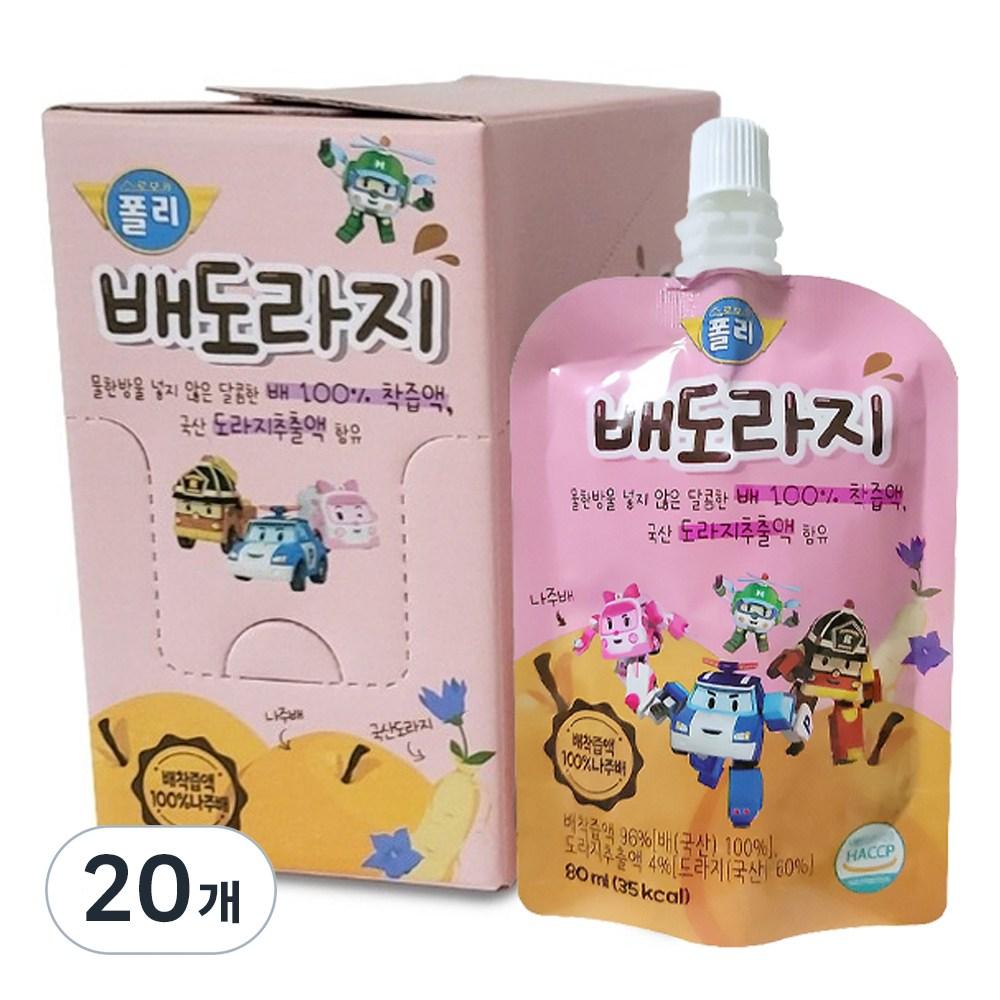 Robocar Poli Pear and Balloon Flower Root Juice 80ml 20 pcs