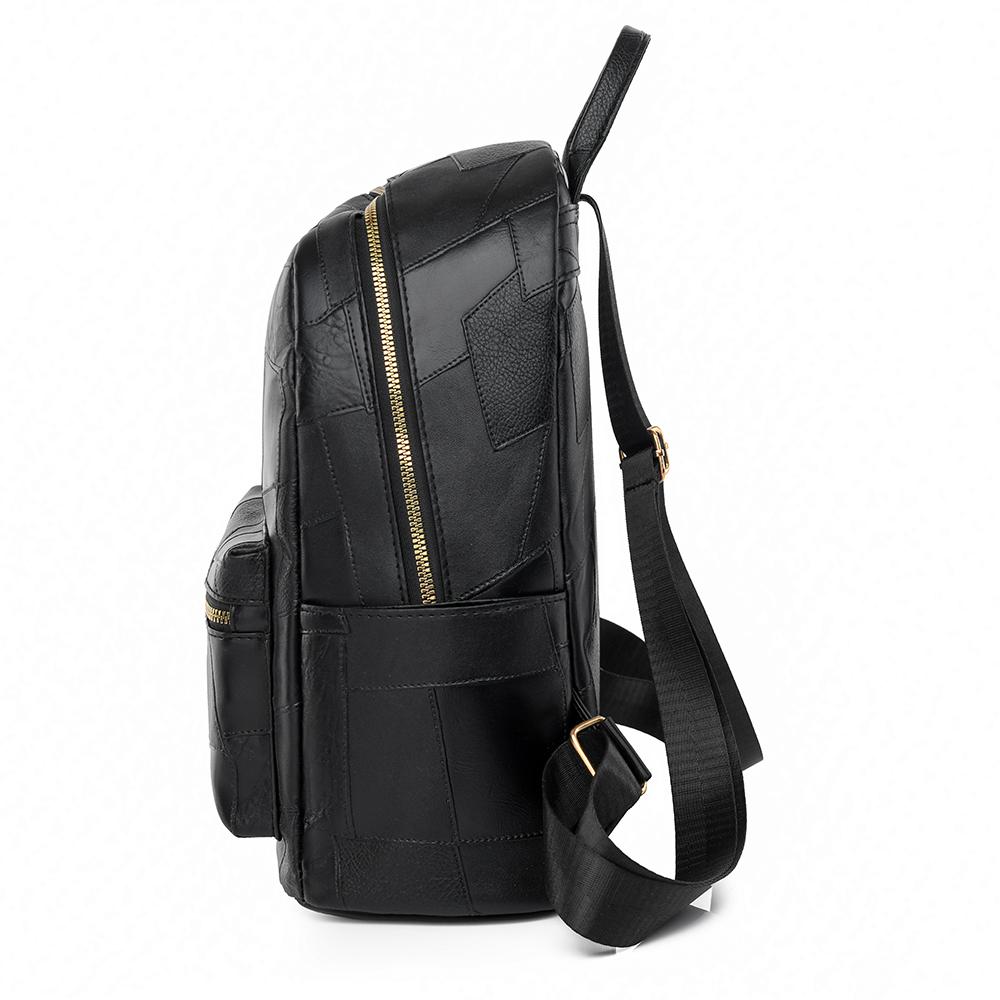 Batoh s velkou kapacitou Dámský lehký měkký kožený batoh Cestovní batoh