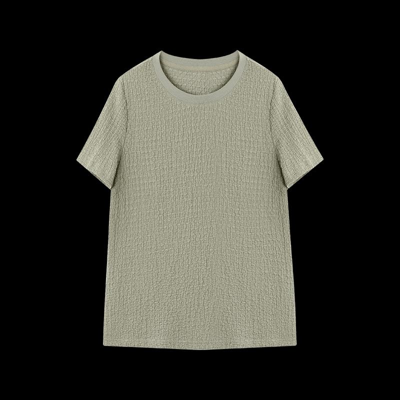 Mohan Yimei Breathable Textured Short Sleeve T-Shirt