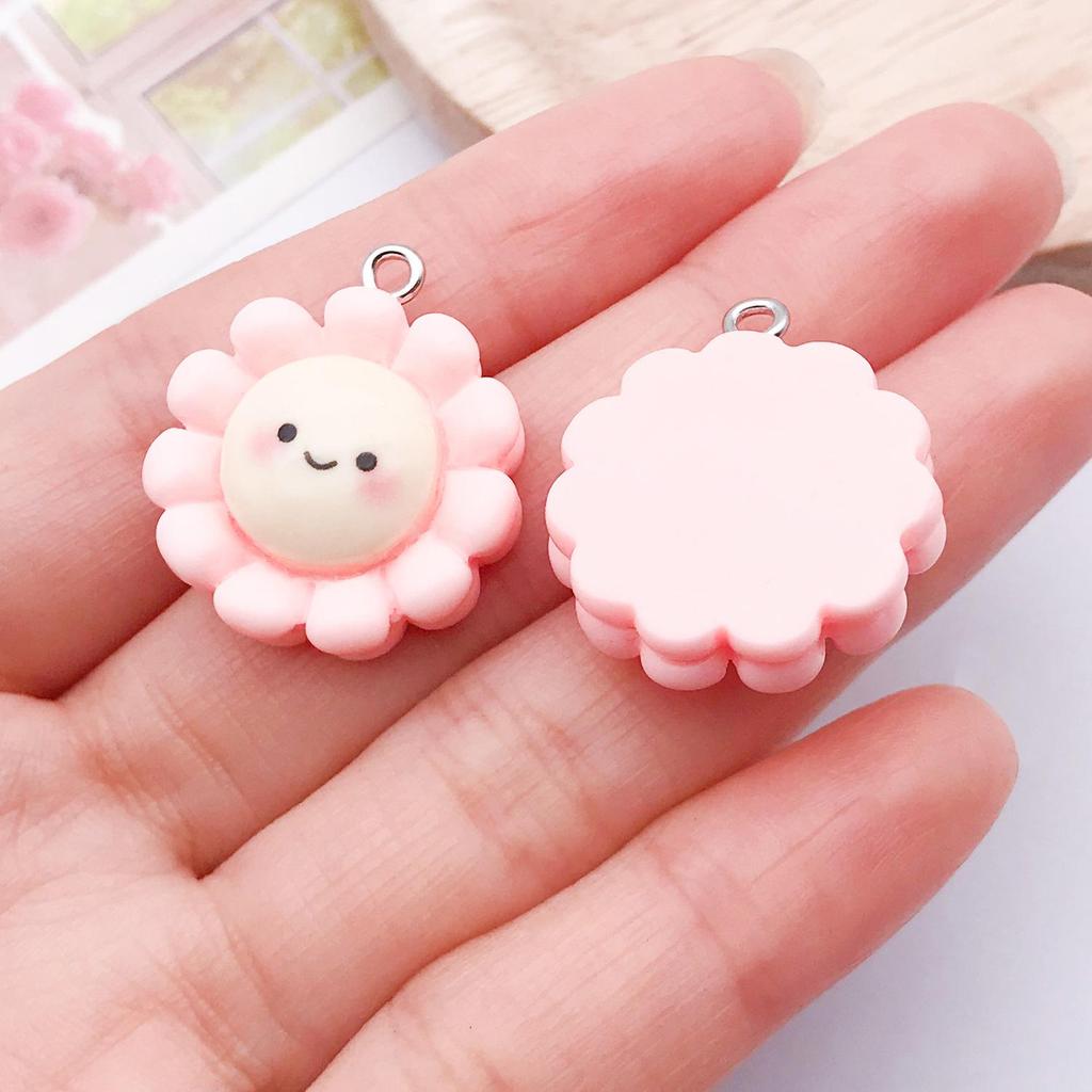 DIY Resin Pink Bear Lollipop Ornaments: Necklace, Earrings, Key Pendant Accessories