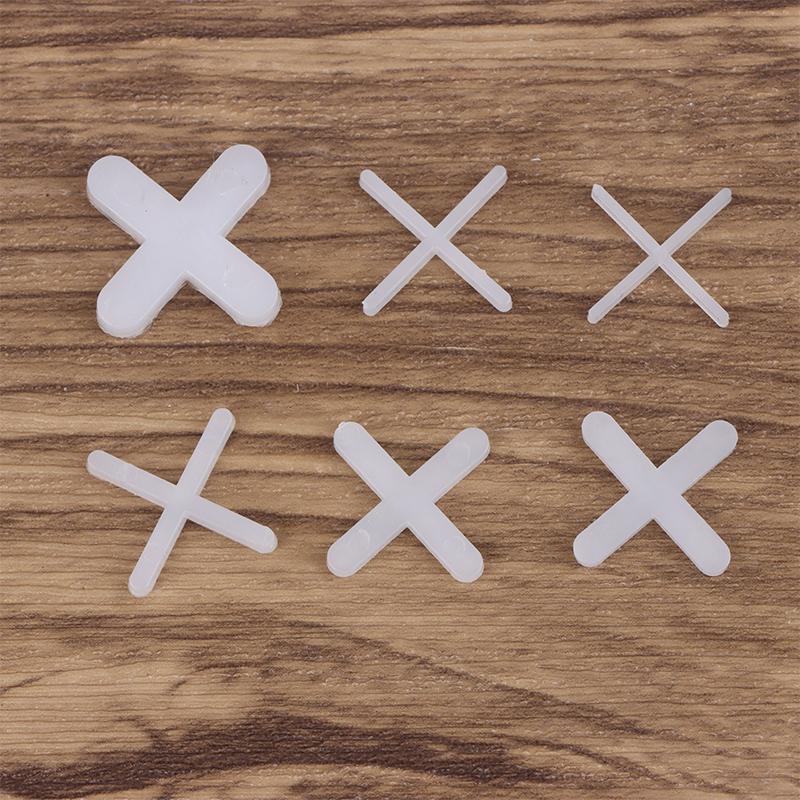 500Pcs 1/1.5/2/2.5/3/5/Mm Plastic Cross Ceramic Tile Leveling System Clips Spacer Ceramic Floor Construction Tools
