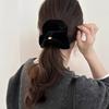 Elegant Velvet Hairband for Women, Vintage Style Solid Color Velour Headband, High-End Plush Hair Ring, Single Piece, Red/Black