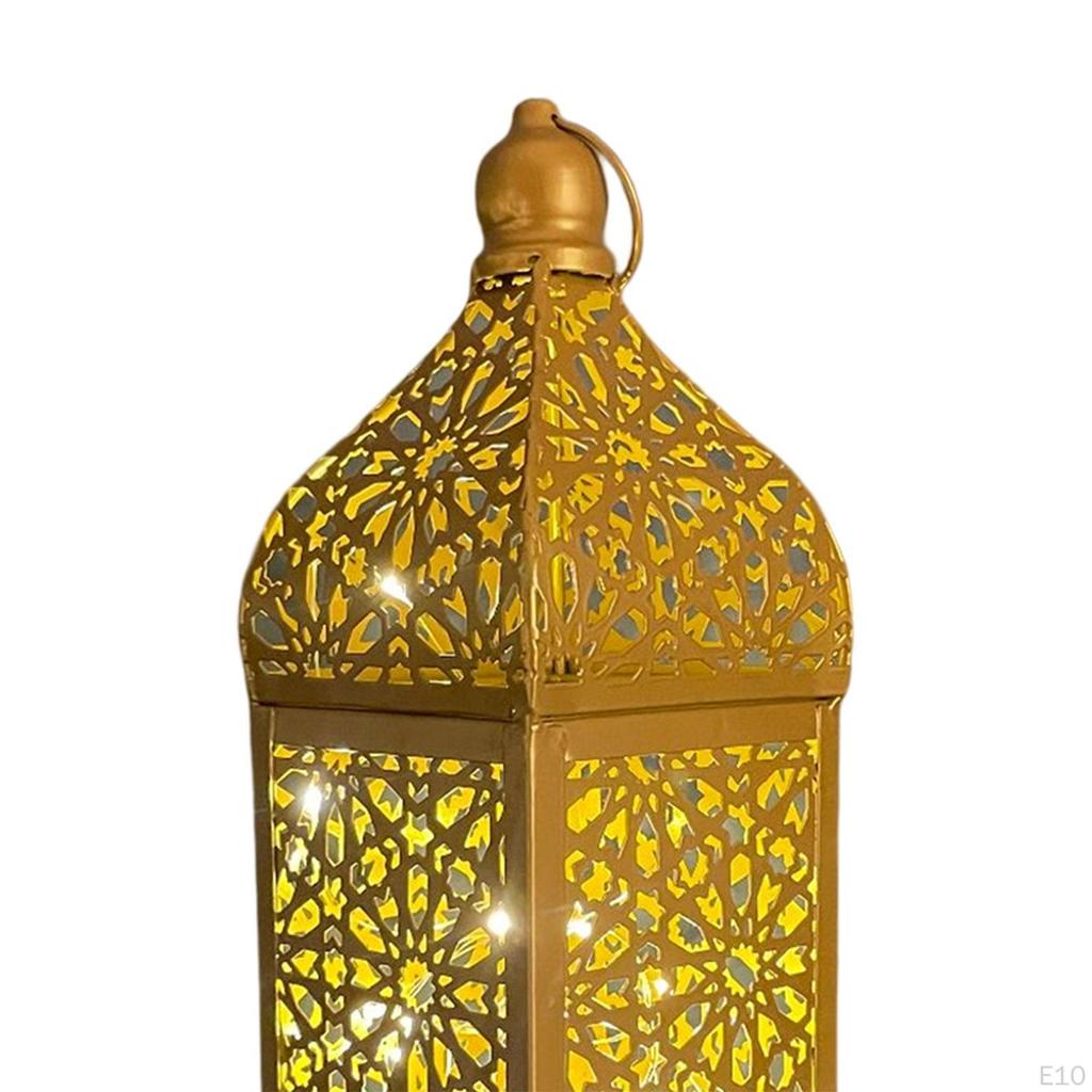Portable Candle Lantern Home Decor with LED Fairy Lights Hanging