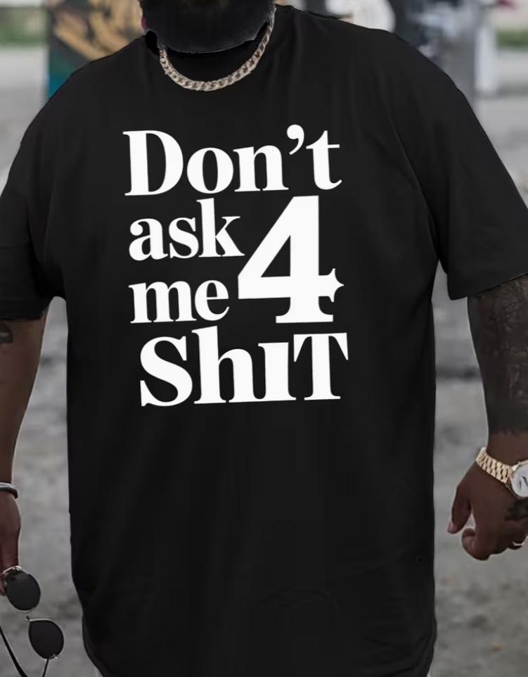 Dont Request Anything From Me New Oversized Shortsleeve Tshirt Featuring American Fashion This Casual Roundneck Top Is V