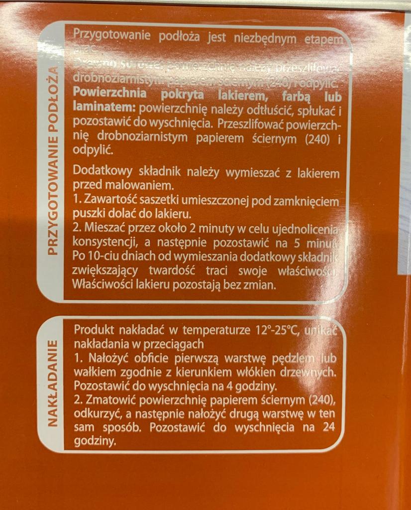 Lak na kuchyňskou desku, bezbarvý, 0,5 l