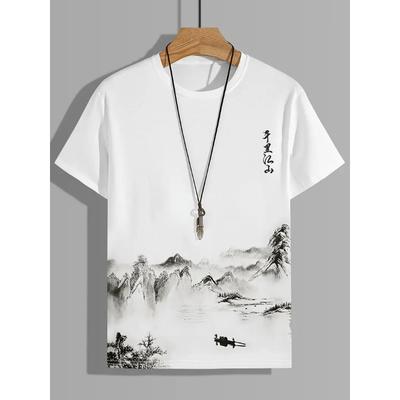 Pánské tričko s 3D potiskem, streetwear, krátký rukáv, Harajuku, ležérní volné tričko, svetr s motivem Y2k, nadměrné oblečení