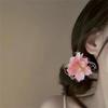 Summer Vacation Flower Duckbill Clip Dance Show White Floral Mesh Flower Hairpin Bridal Wedding Fairy Fringe Clip Girls Women