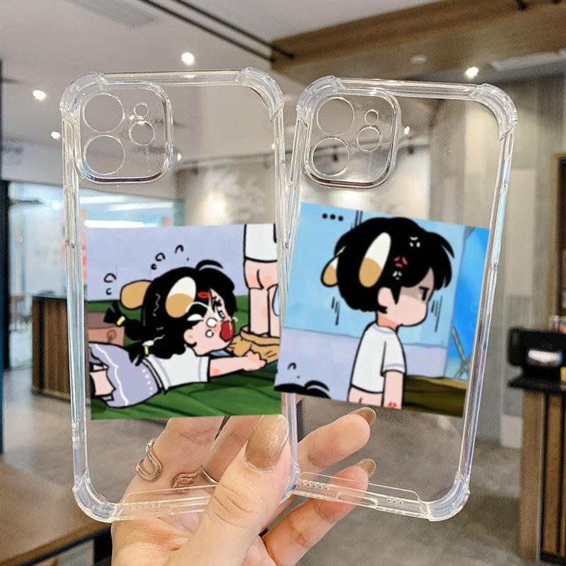 Joke Boys Girls Couple Phone Cases For IPhone 15 14 13 12 11 Pro Max X XSMAX XR 7 8 Plus SE2 Mobile Call Case Cute Funny Covers