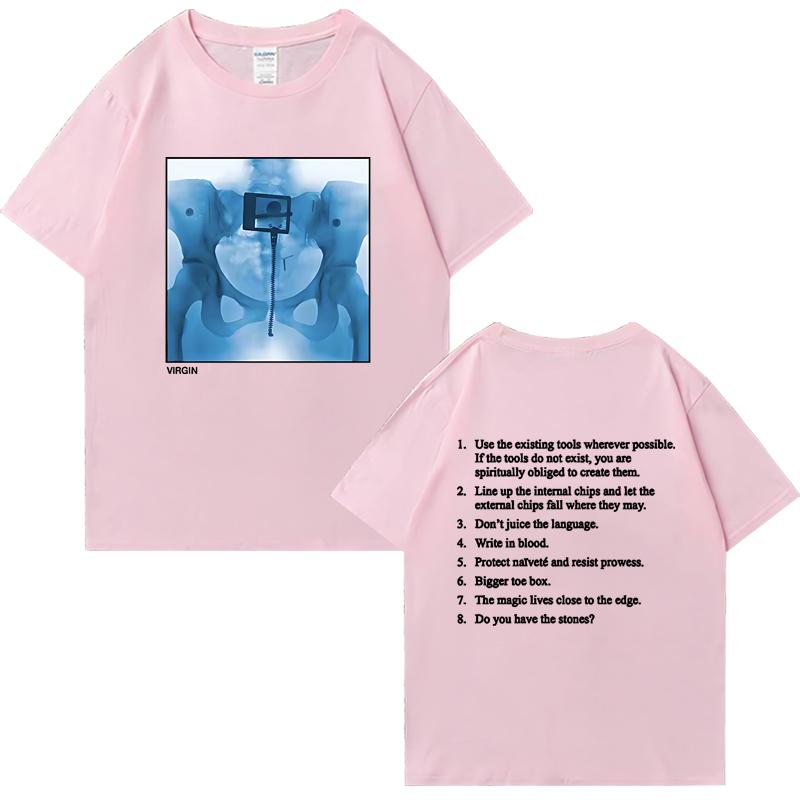 Fashion 2025 Virgin Album Double Sided Print Tee shirt Lorde Singer Graphic short sleeve Men Women t-shirts 100% Cotton Unisex